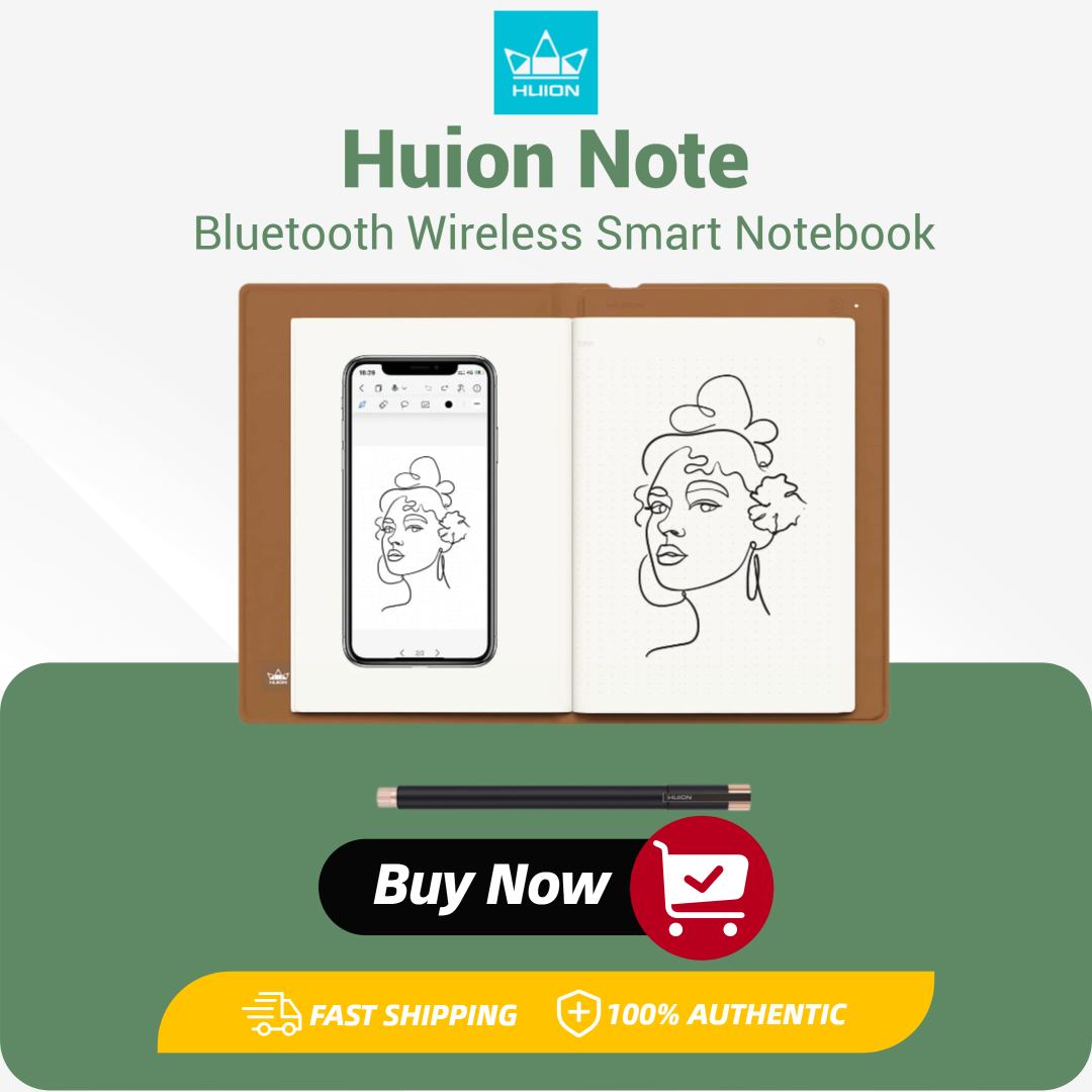 Huion Note Smart Notebook Wire - đánh giá và giá Huion Tablet Accessories