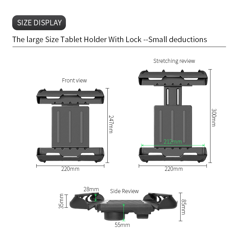 Universal Anti-theft Tablet PC - đánh giá và giá Tablet Car Mount
