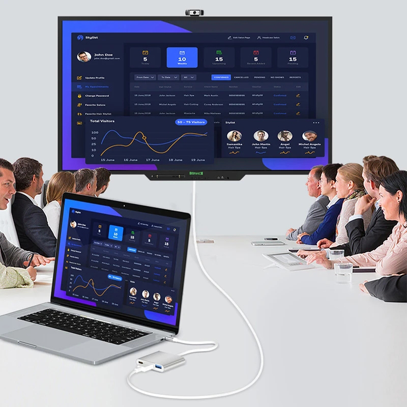 3 in 1 USB Type C Hub to 4K HD - đánh giá và giá Tablet Accessories For Samsung