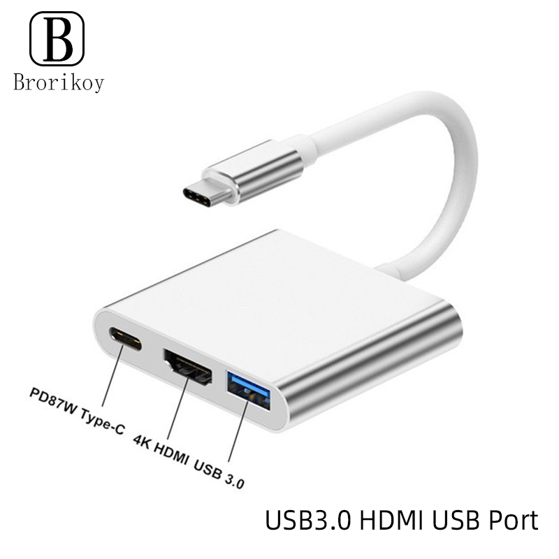 3 in 1 USB Type C Hub to 4K HD - đánh giá và giá Tablet Accessories For Samsung
