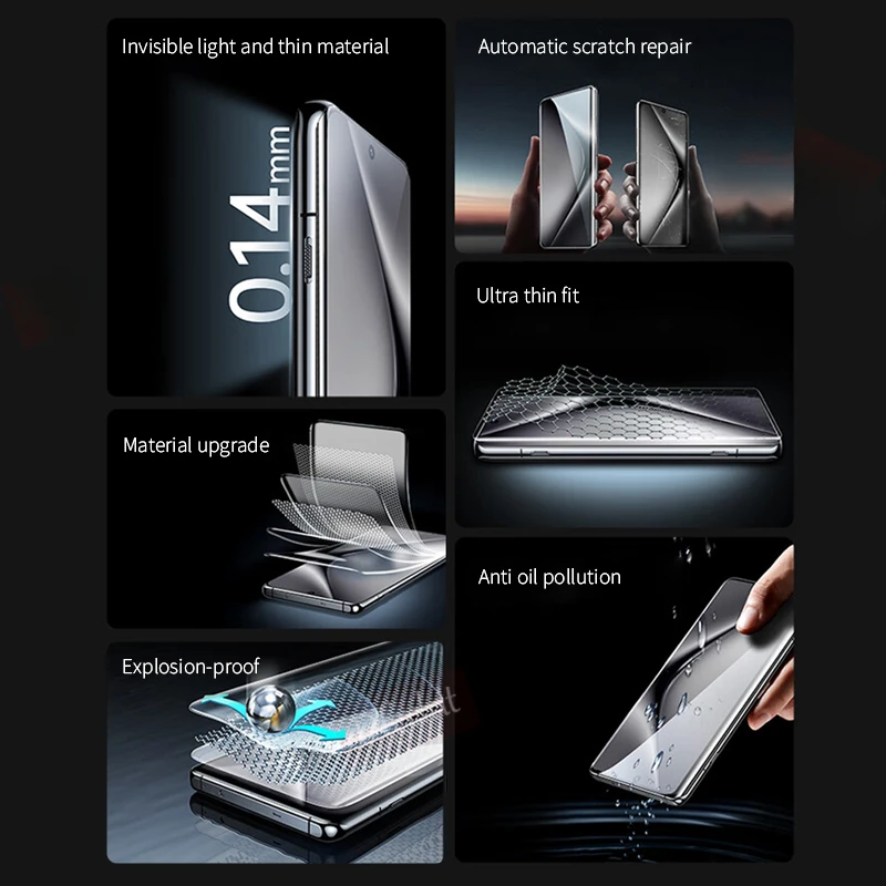 2-4Pcs Full Curved Hydrogel Fi - đánh giá và giá Vivo V40