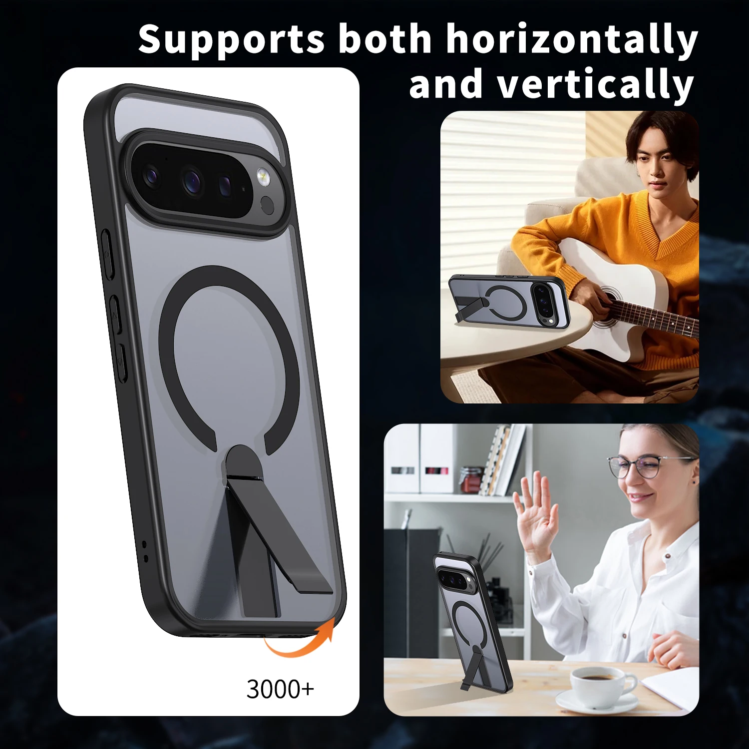 Luxury Magnetic Stand Armor Ru - đánh giá và giá Google Pixel 9 Pro