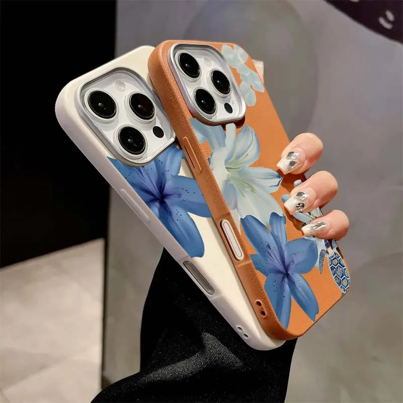 Elegant Blue Lily Fashion Patt - đánh giá và giá Xiaomi Redmi Note 14