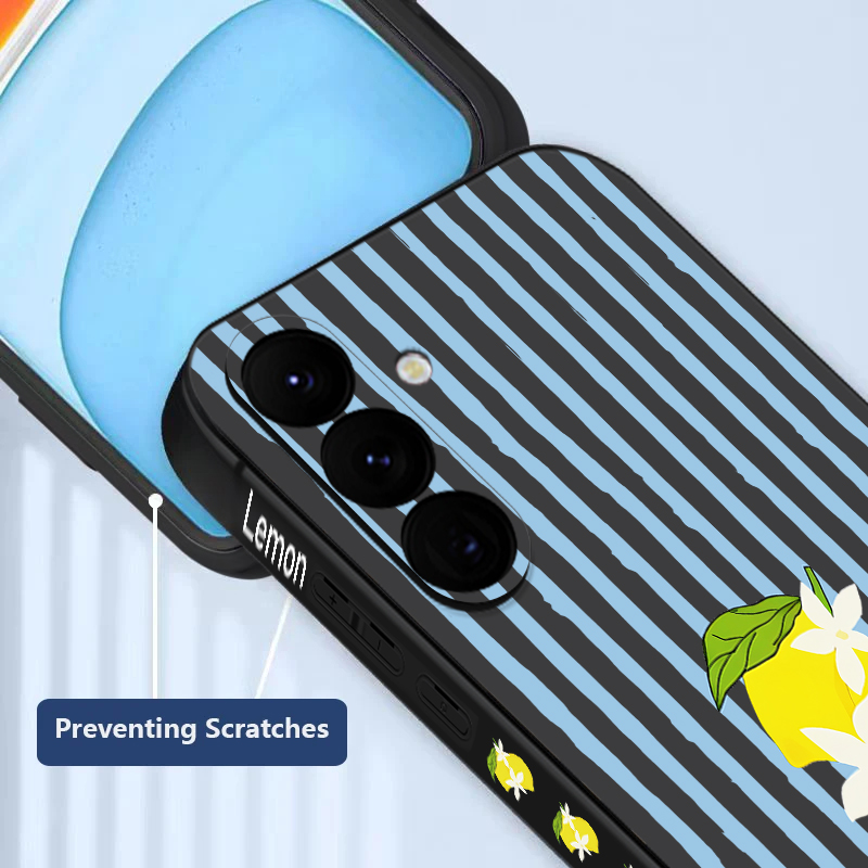 Stripe Lemon Print TPU Phone C - đánh giá và giá Samsung Galaxy A55