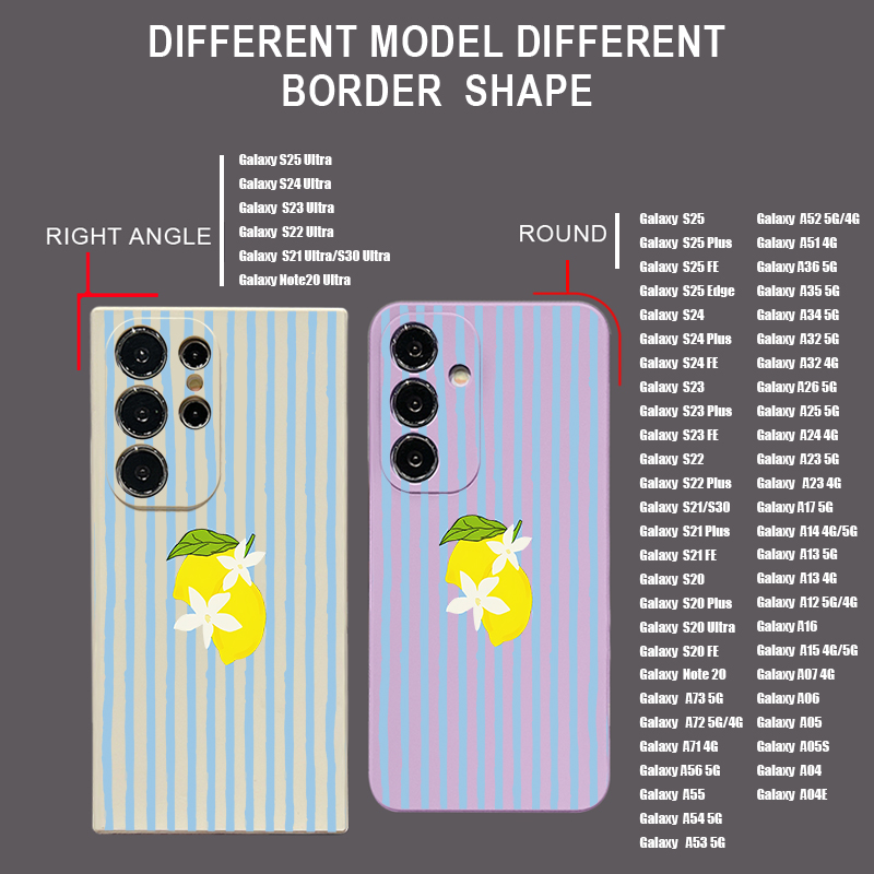 Stripe Lemon Print TPU Phone C - đánh giá và giá Samsung Galaxy A55